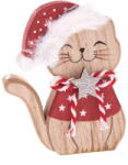 Dakls Fa karácsonyi figura (magasság 11 cm) Happy Cat - Dakls