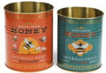 Rex London Dekoratív ón tárolódoboz szett 2 db-os ø 11x13 cm Honey - Rex London