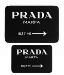 Mila Home Fekete bársony fürdőszobai kilépő szett 2 db-os 60x100 cm Prada - Mila Home