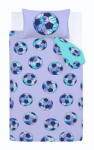 Catherine Lansfield Lila-türkiz kétszemélyes gyerek ágyneműhuzat 200x200 cm Tie Dye Football - Catherine Lansfield