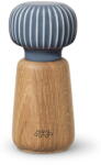Kähler Design Hammershoi tölgyfa fűszerörlő, antracitszürke porcelán részletekkel, magasság 13 cm - Kähler Design