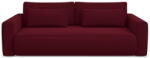 makamii Borvörös bársony kinyitható-tárolóhelyes kanapé 238 cm Kapua - Makamii