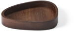 LIND DNA Barna dekoratív fa tárolódoboz 18x16x3 cm Curve M - LIND DNA