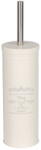 WENKO Krémszínű acél WC-kefe Home - Wenko