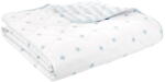 Bianca Fehér-kék pamut steppelt gyerek ágytakaró 135x190 cm Mini Star & Stripes - Bianca