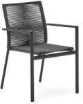 Kave Home Sötétszürke fém kerti szék Culip - Kave Home