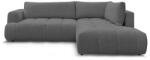Bobochic Paris Sötétszürke kinyitható-tárolóhelyes sarokkanapé (jobb oldali-L alakú) Fuji - Bobochic Paris