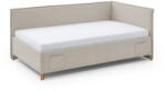 meise.möbel Bézs kárpitozott sarok gyerekágy ágyrács nélkül 90x200 cm Fun - Meise Möbel