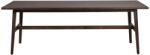 Rowico Home Sötétbarna étkezőasztal tölgyfa dekorral 100x220 cm Plainfield - Rowico