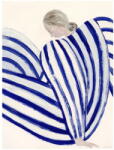 The Poster Club Poszter 30x40 cm Blue Stripe at Concorde - Sofia Lind - The Poster Club