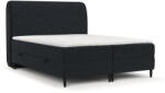 Maison de Reve Fekete ágyneműtartós boxspring ágy 180x200 cm Melba - Maison de Rêve