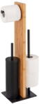 WENKO Lesina wc-papír tartó állvány kefével - Wenko