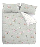 Catherine Lansfield Világoszöld egyszemélyes ágyneműhuzat 135x200 cm Songbird - Catherine Lansfield