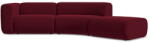 makamii Borvörös bársony heverő (jobb oldali) Ekahi - Makamii