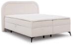 ROPEZ Fehér ágyneműtartós boxspring ágy 200x200 cm Ornes - Ropez