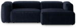 Cosmopolitan Design Sötétkék kordbársony sarokkanapé (jobb oldali-heverő résszel) Bergamo - Cosmopolitan Design - bonami - 679 992 Ft