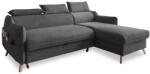 Miuform Sötétszürke bársony kinyitható sarokkanapé (jobb oldali) Sweet Harmony - Miuform - bonami - 475 910 Ft