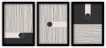 Vavien Artwork Black 3 db-os kép készlet fekete keretben, 35 x 45 cm - Vavien Artwork