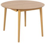 Actona Kerek bővíthető étkezőasztal hosszabbító asztallappal, tölgyfa dekorral ø 115 cm Montreux - Actona