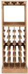 Dutchbone Barna jegenyefenyő bortartó szekrény palackok száma 28, 43, 5x118, 5 cm Claude - Dutchbone