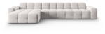 Micadoni Világosszürke bársony sarokkanapé (bal oldali) Kendal - Micadoni Home - bonami - 1 028 490 Ft