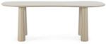 MOME Bézs dohányzóasztal borovi fenyő asztallappal 110x220 cm Nahia - MOME