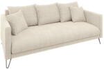 ROPEZ Krémszínű zsenília kanapé 200 cm Freya - Ropez