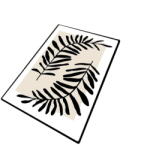 Foutastic Fekete-bézs fürdőszobai kilépő 70x120 cm Casting - Foutastic