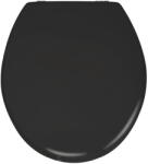 WENKO Prima matt fekete WC-ülőke, 41 x 38 cm - Wenko
