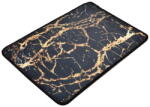 Foutastic Fekete-aranyszínű fürdőszobai kilépő 60x40 cm Goldes - Foutastic