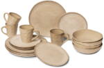 Bonami Bézs agyagkerámia étkészlet 16 db-os Glosia - Bonami Selection