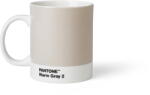 Pantone Szürke kerámia bögre 375 ml Warm Gray 2 - Pantone