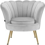 Støraa Világosszürke bársony fotel Kelsey - Støraa