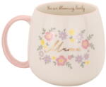 Sass & Belle Világos rózsaszín porcelán bögre 450 ml Mama You Are Blooming - Sass & Belle