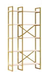 ASIR GROUP Fehér-aranyszínű polcos állvány 87, 5x175 cm Monica - Kalune Design