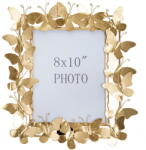 Mauro Ferretti Aranyszínű fém álló képkeret 35x38 cm Butterfly - Mauro Ferretti