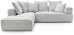 Bobochic Paris Világosszürke zsenília sarokkanapé (bal oldali-L alakú) Whesley - Bobochic Paris