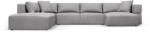 Milo Casa Világosszürke sarokkanapé (bal oldali-"U" alakú) Esther - Milo Casa