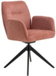 Unique Furniture Rózsaszín kárpitozott karfás étkezőfotel Roxana - Unique Furniture