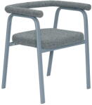 Hübsch Szürke kárpitozott karfás étkezőfotel szett 2 db-os Ecto - Hübsch