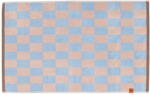 Mette Ditmer Denmark Kék-rózsaszín bio pamut fürdőszobai kilépő 50x80 cm Retro - Mette Ditmer Denmark