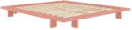 Karup Design Világos rózsaszín borovi fenyő franciaágy ágyráccsal 180x200 cm Japan - Karup Design
