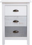 Marckeric Romantica fehér-szürke éjjeliszekrény - Marckeric