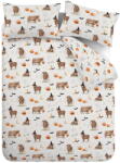 Catherine Lansfield Szürkésbézs egyszemélyes ágyneműhuzat 135x200 cm Halloween Highland Cow - Catherine Lansfield
