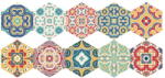 Ambiance Floor Stickers Hexagons Lorena 10 db-os padlómatrica szett, 40 x 90 cm - Ambiance