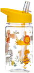 Sass & Belle Drink Up Safari gyerek vizespalack szívószállal, 400 ml - Sass & Belle
