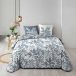 douceur d'intérieur Fehér-kék kétszemélyes-hosszabbított pamut ágyneműhuzat 240x220 cm Hera - douceur d'intérieur