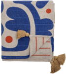 Bloomingville Kék takaró 130x160 cm Eviaya - Bloomingville