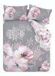 Catherine Lansfield Dramatic Floral szürke ágyneműhuzat, 200 x 200 cm - Catherine Lansfield