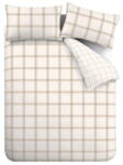 Bianca Bézs kétszemélyes pamut ágyneműhuzat 200x200 cm Oxton Check - Bianca
